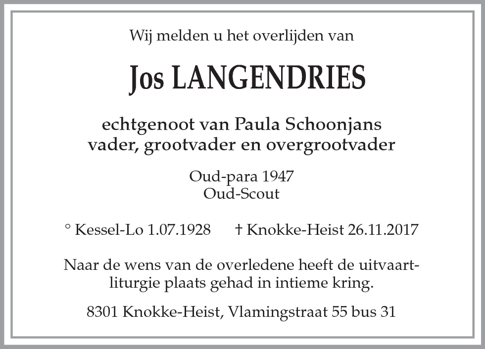Jos Langendries