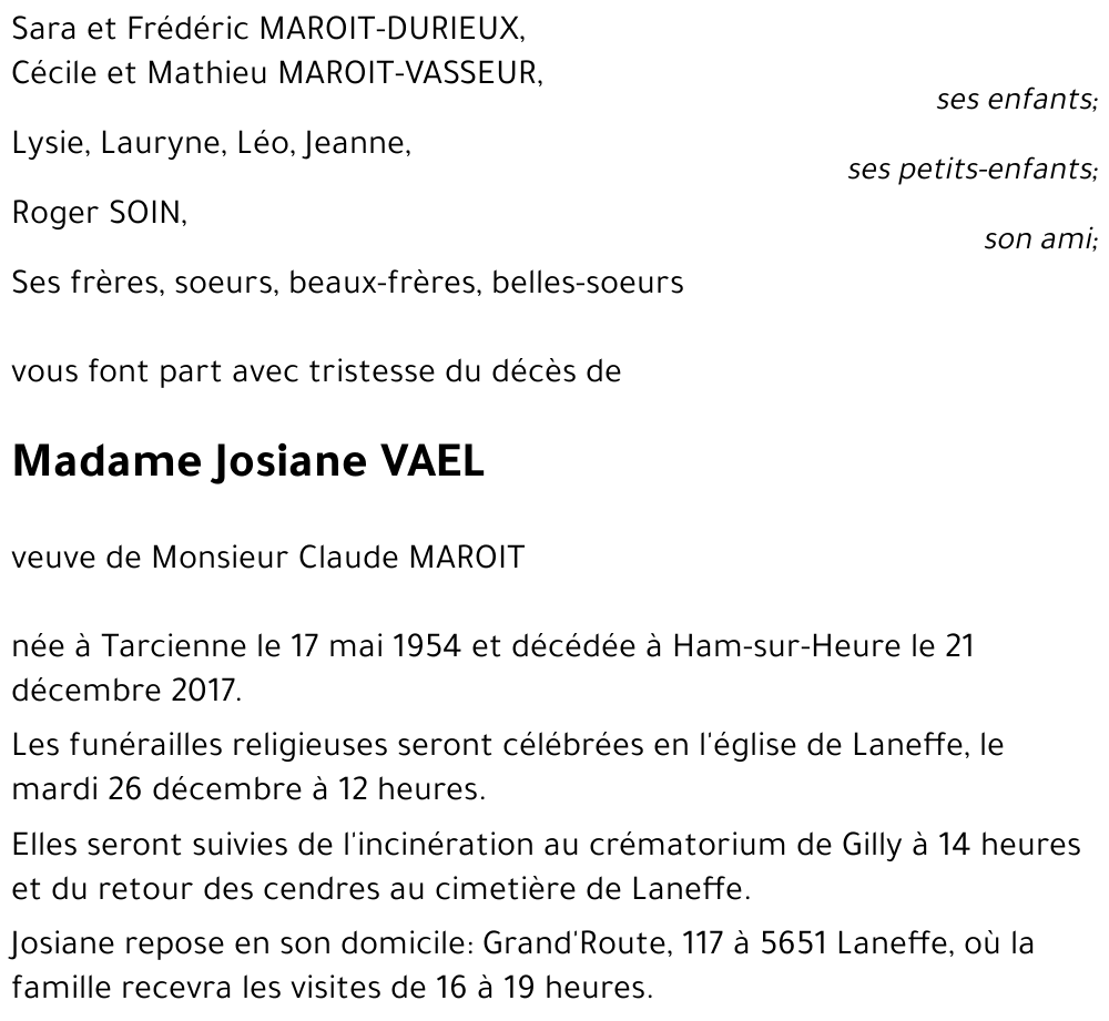 Josiane VAEL