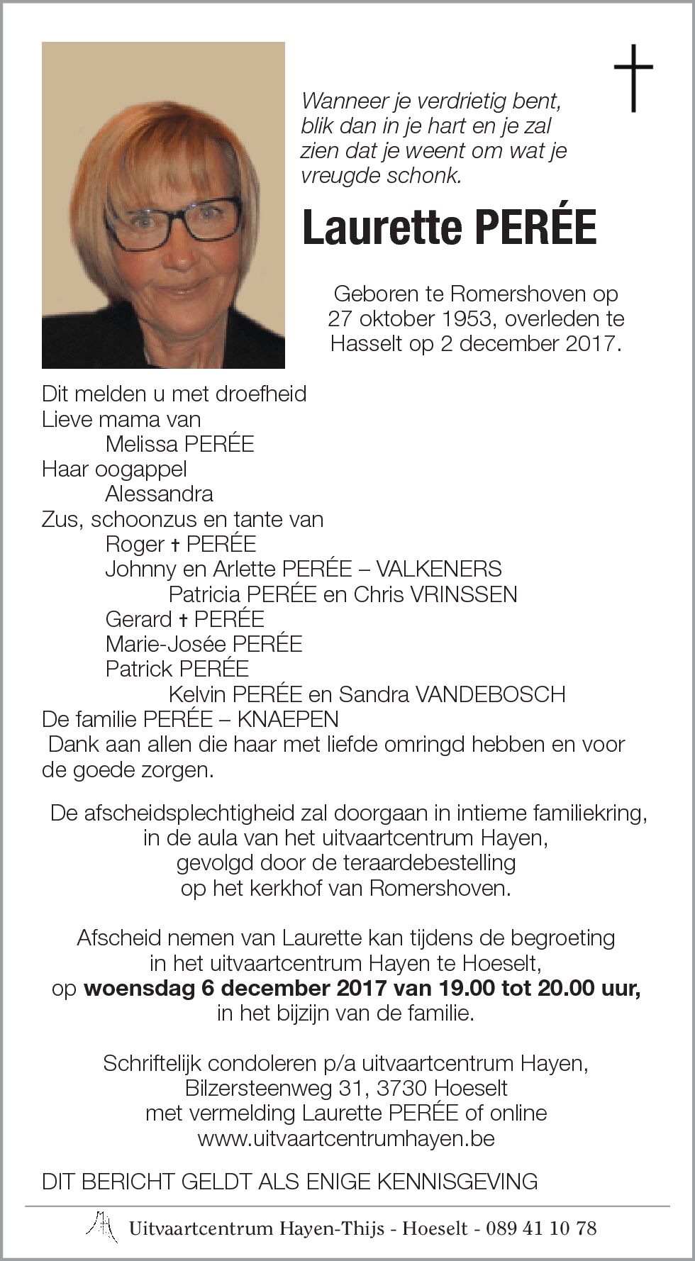 Laurette PERÉE