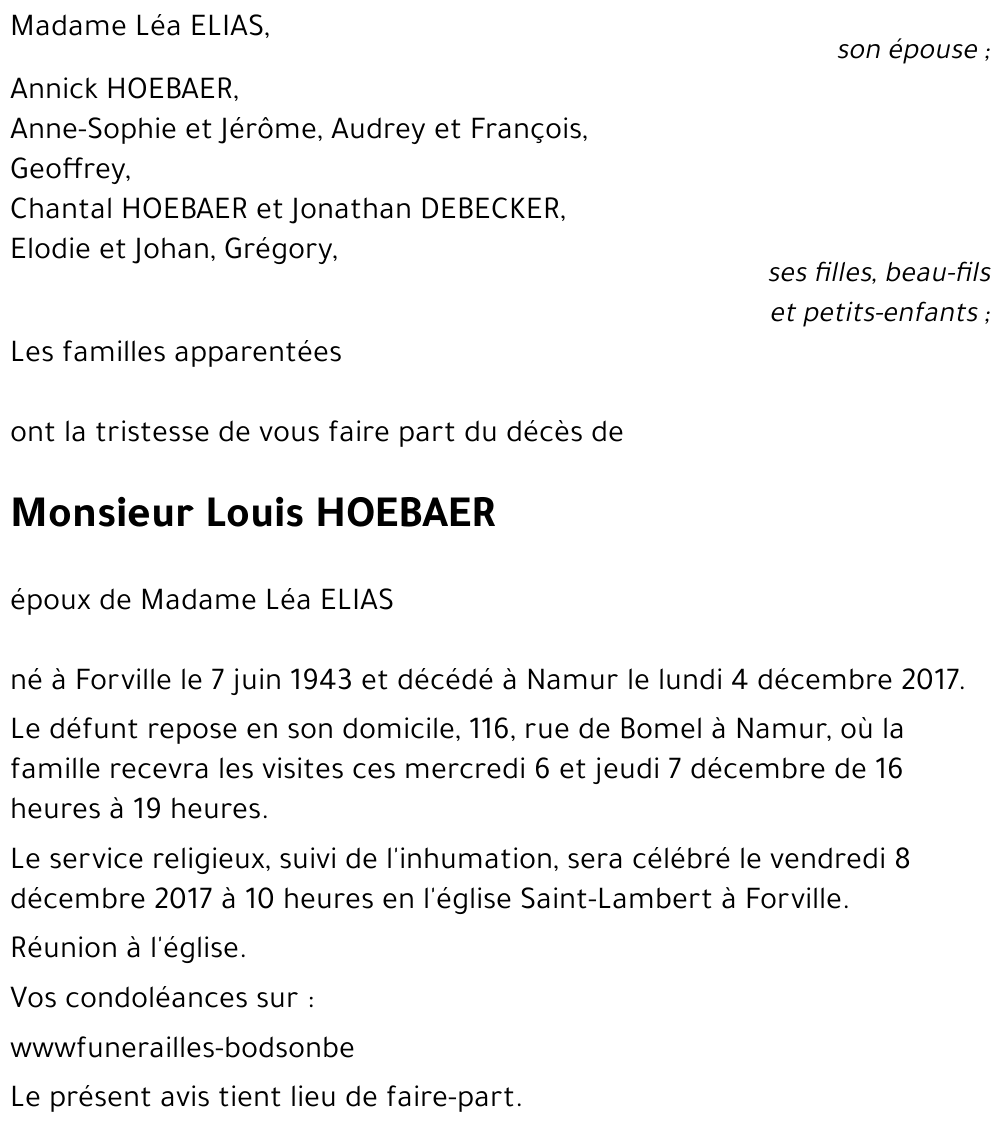 Louis HOEBAER