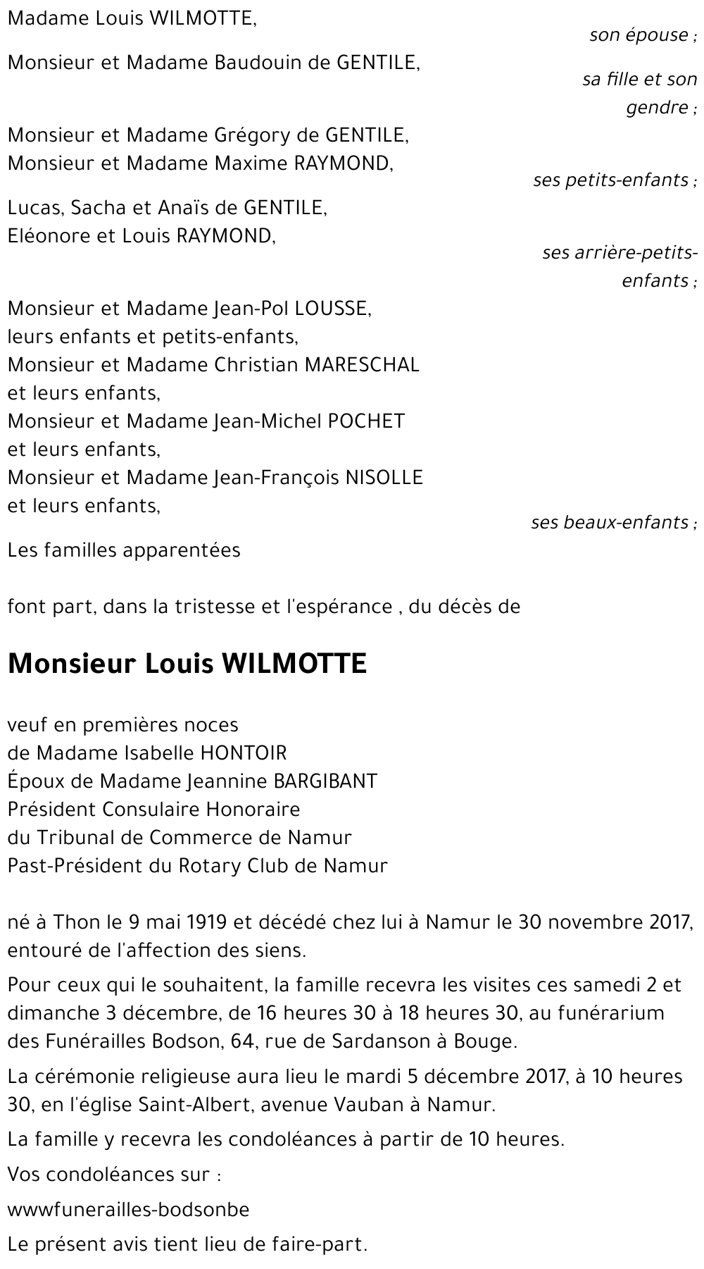 Louis WILMOTTE