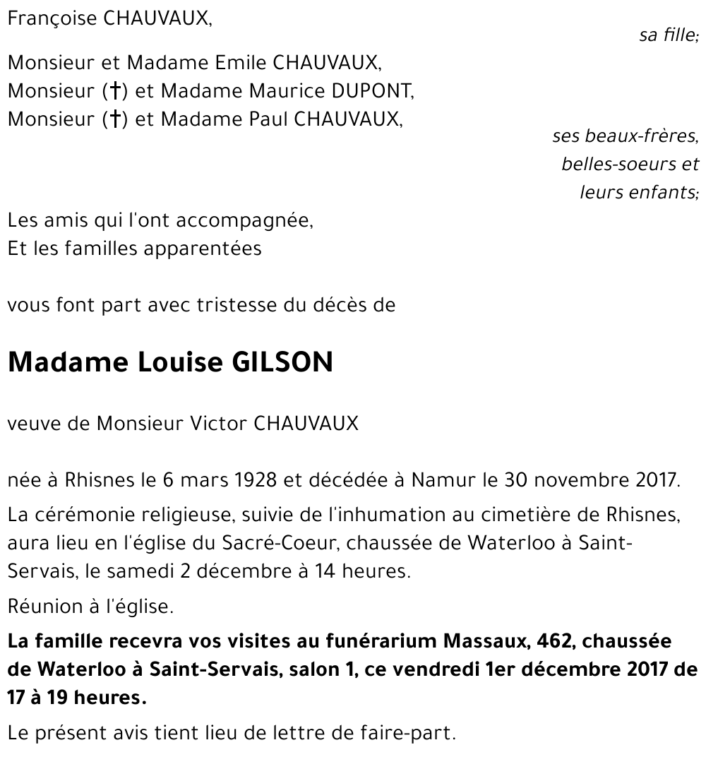 Louise GILSON