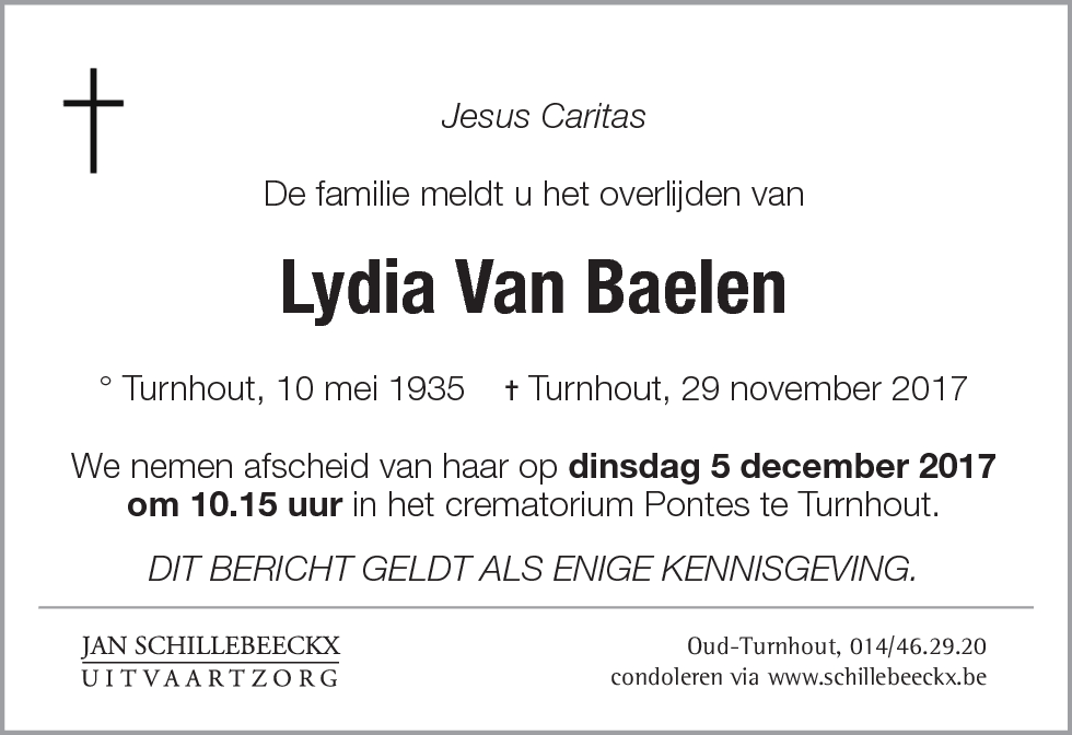 Lydia Van Baelen