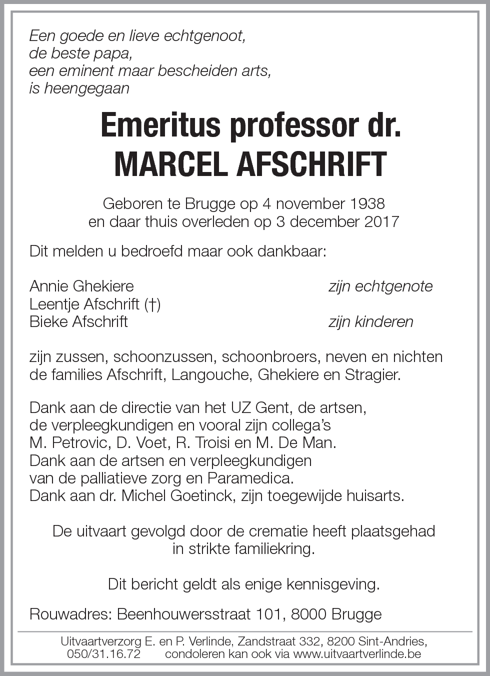 Marcel Afschrift