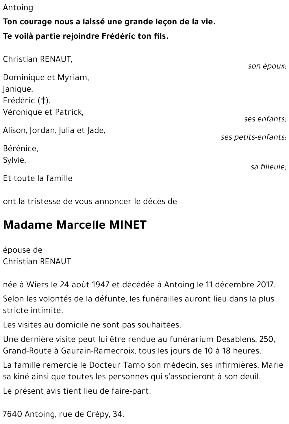 Marcelle MINET