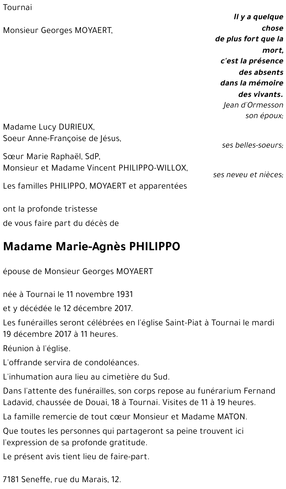 Marie-Agnès PHILIPPO