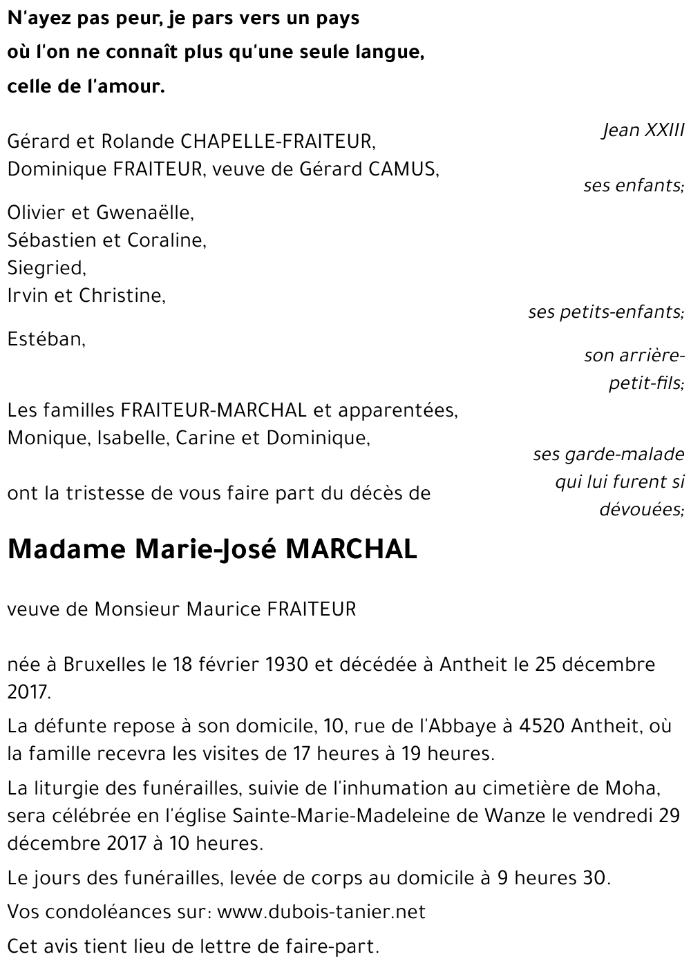 Marie-José MARCHAL