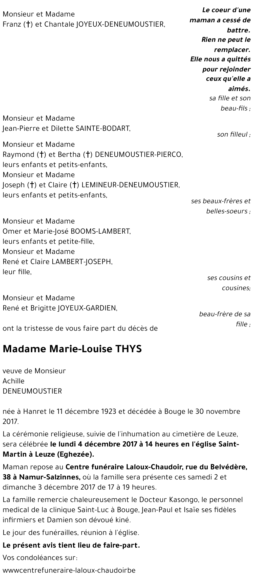 Marie-Louise THYS