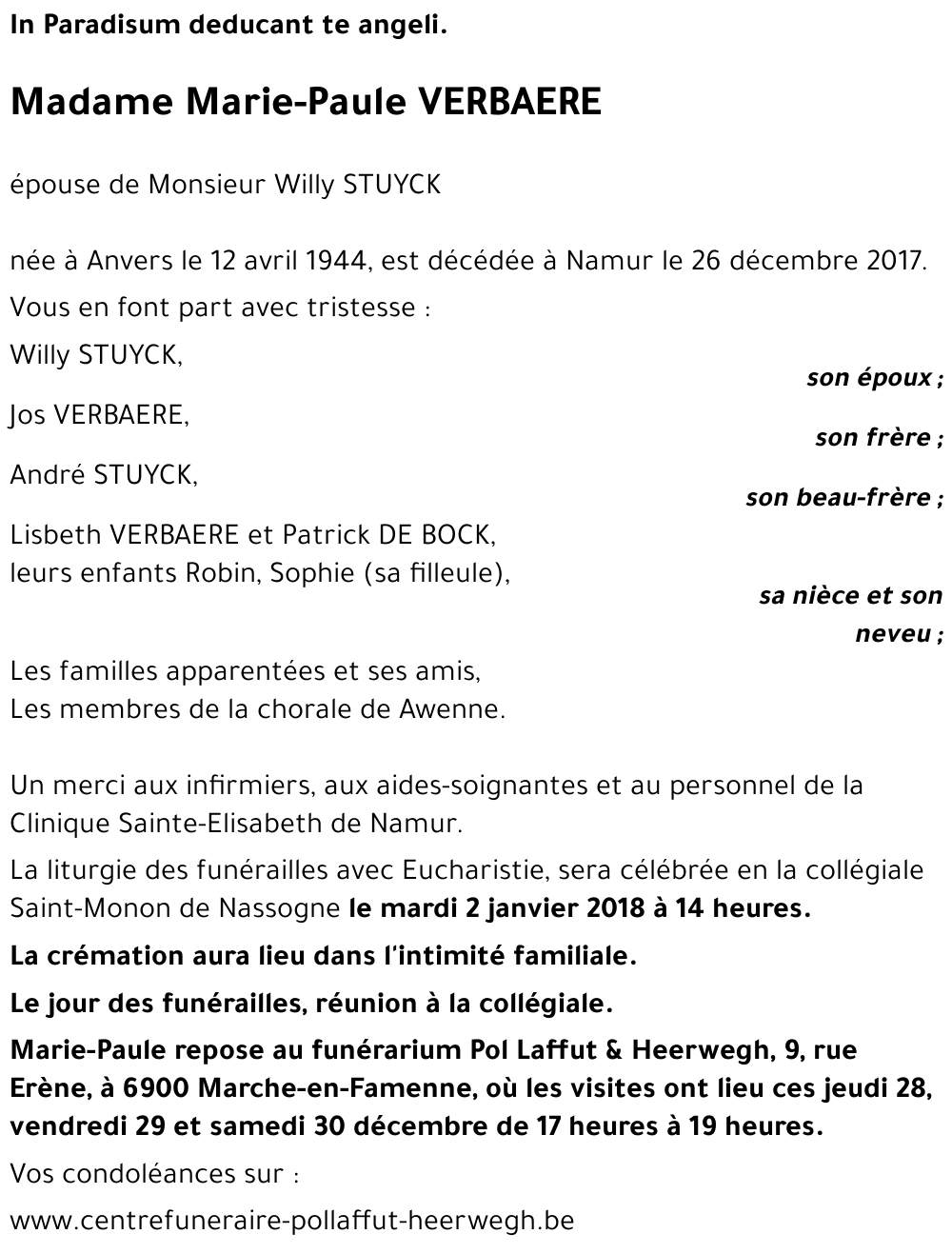 Marie-Paule VERBAERE