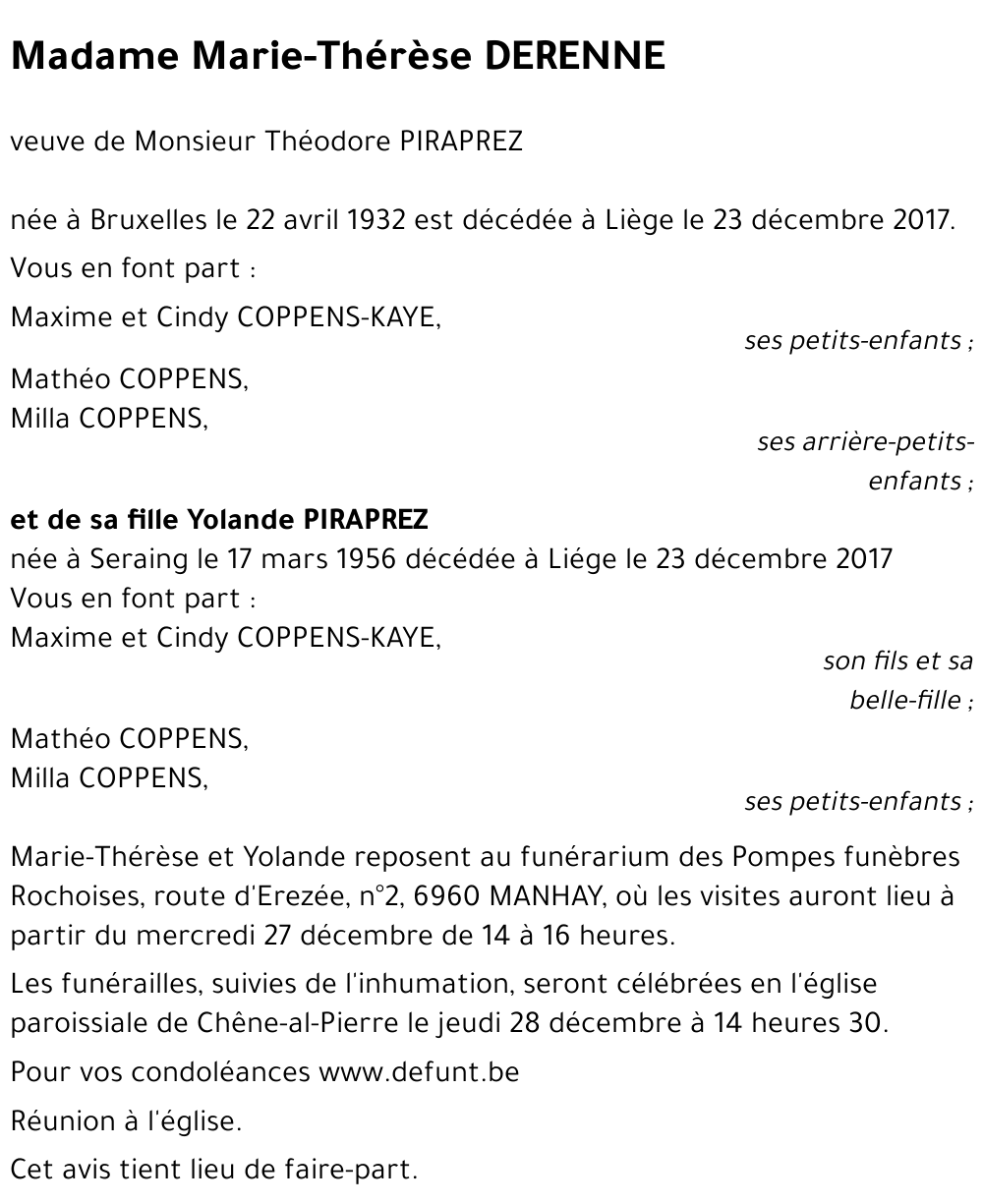 Marie-Thérèse DERENNE