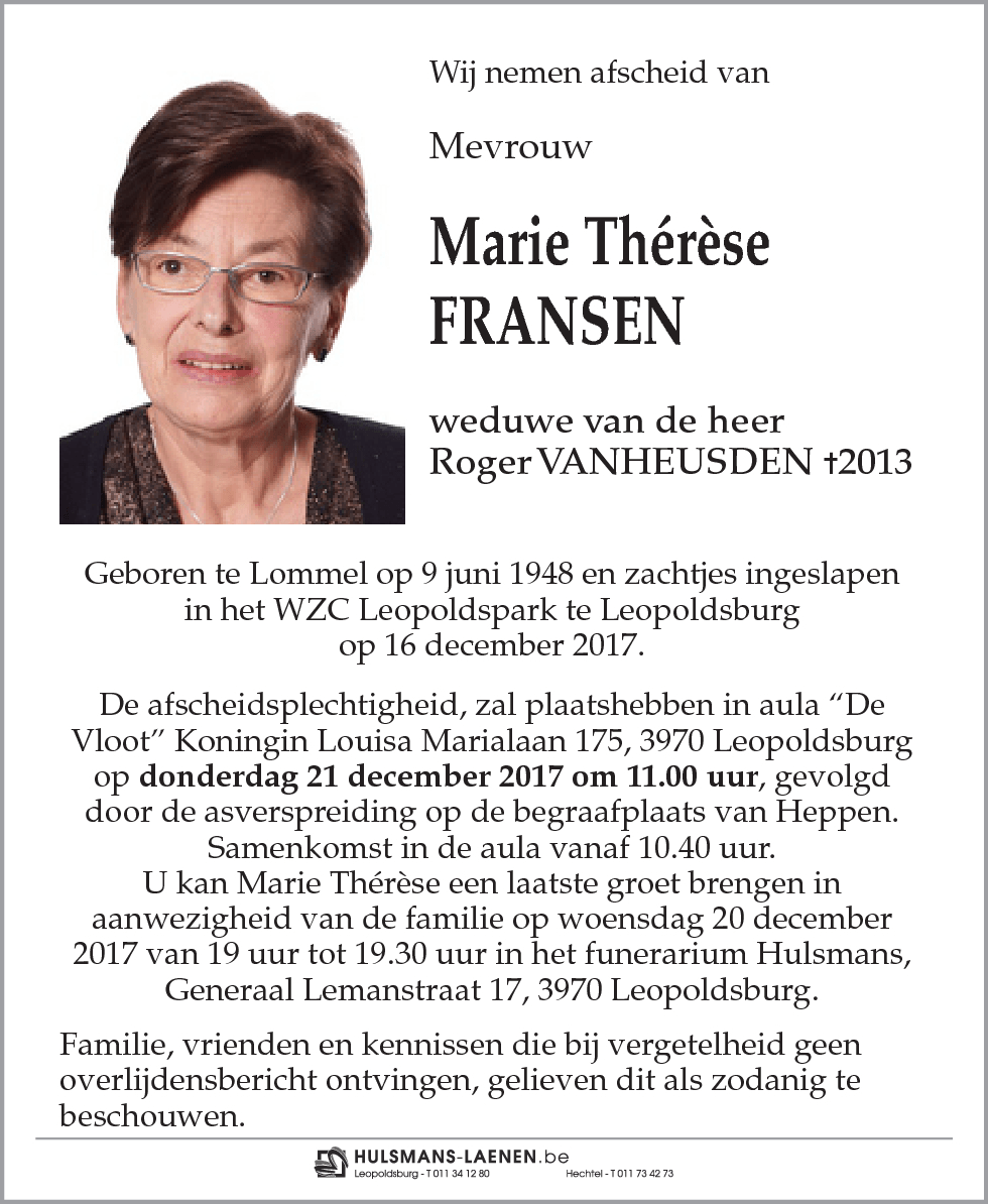 Marie Thérèse Fransen