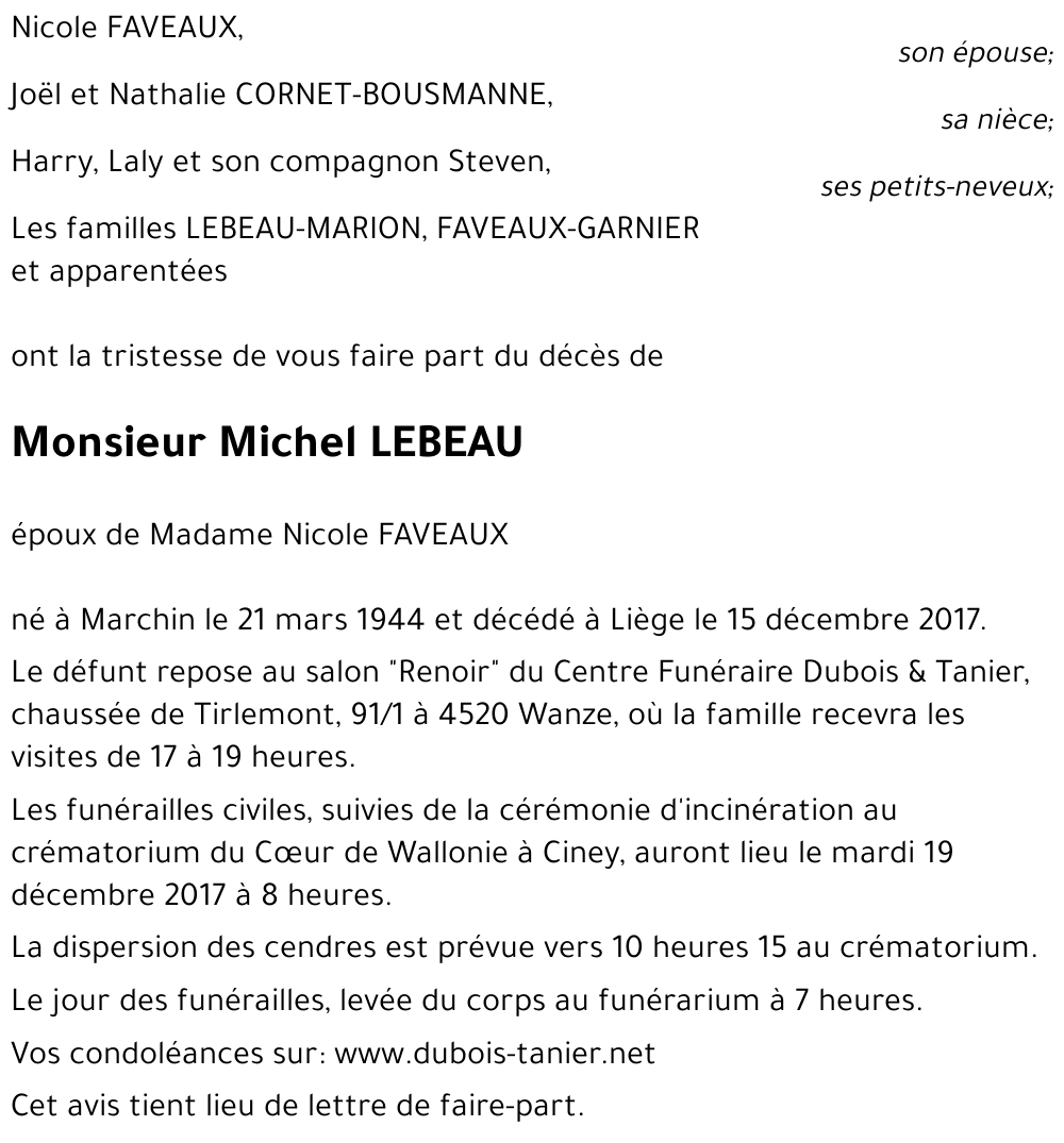 Michel LEBEAU