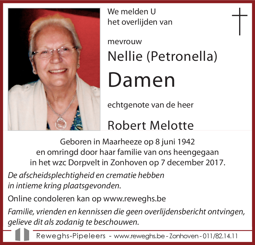 Nellie (Petronella) Damen