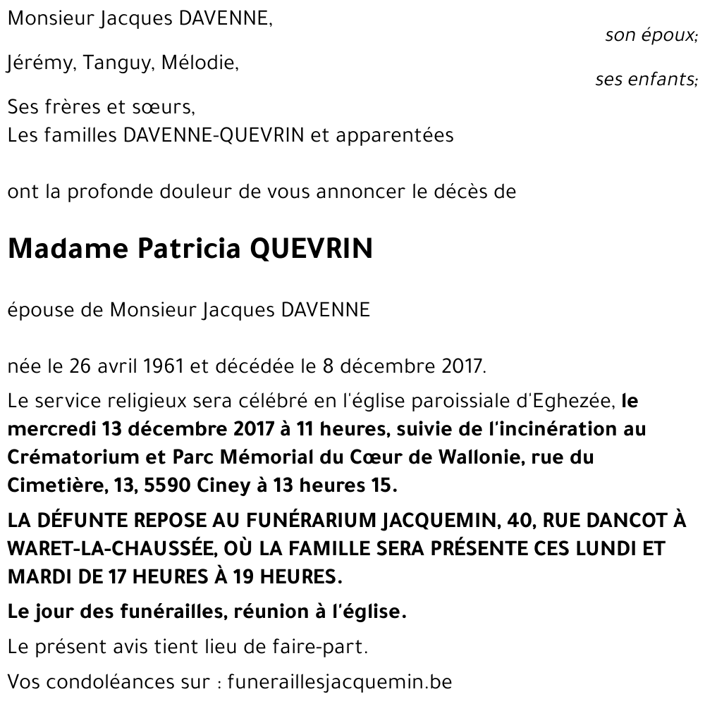 Patricia QUEVRIN