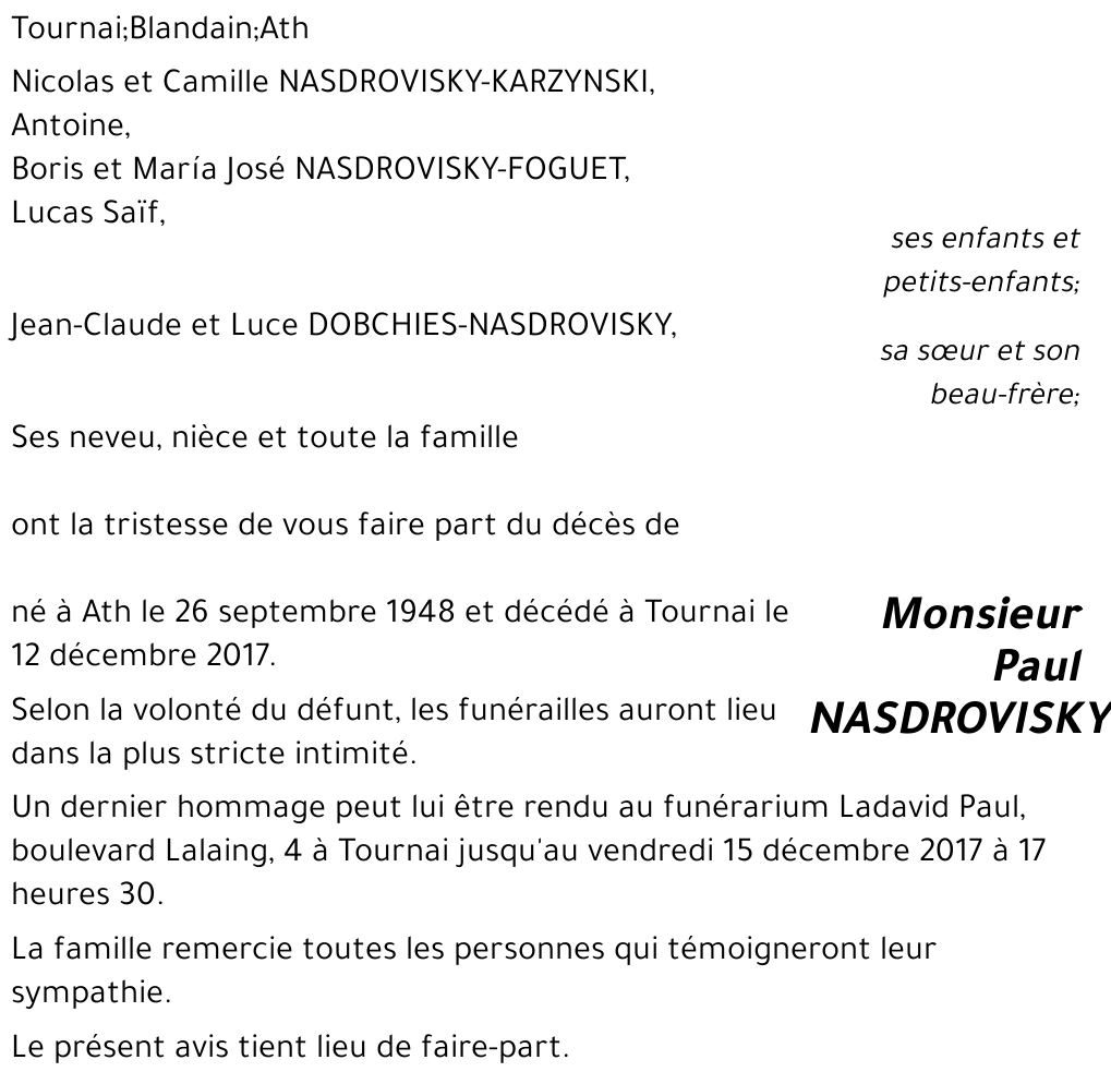 Paul NASDROVISKY