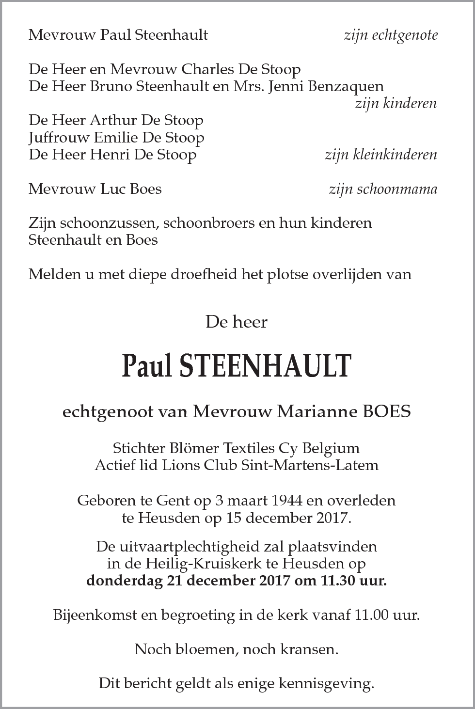 Paul STEENHAULT