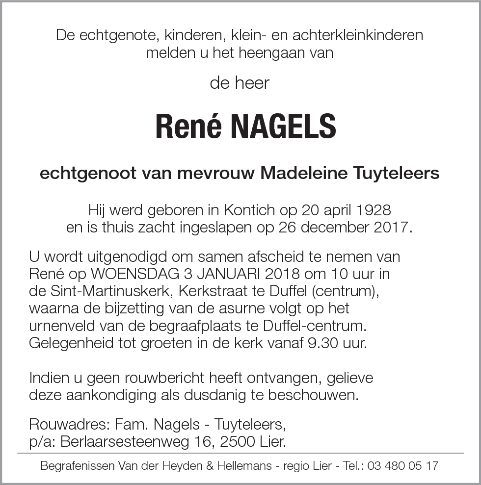 René Nagels