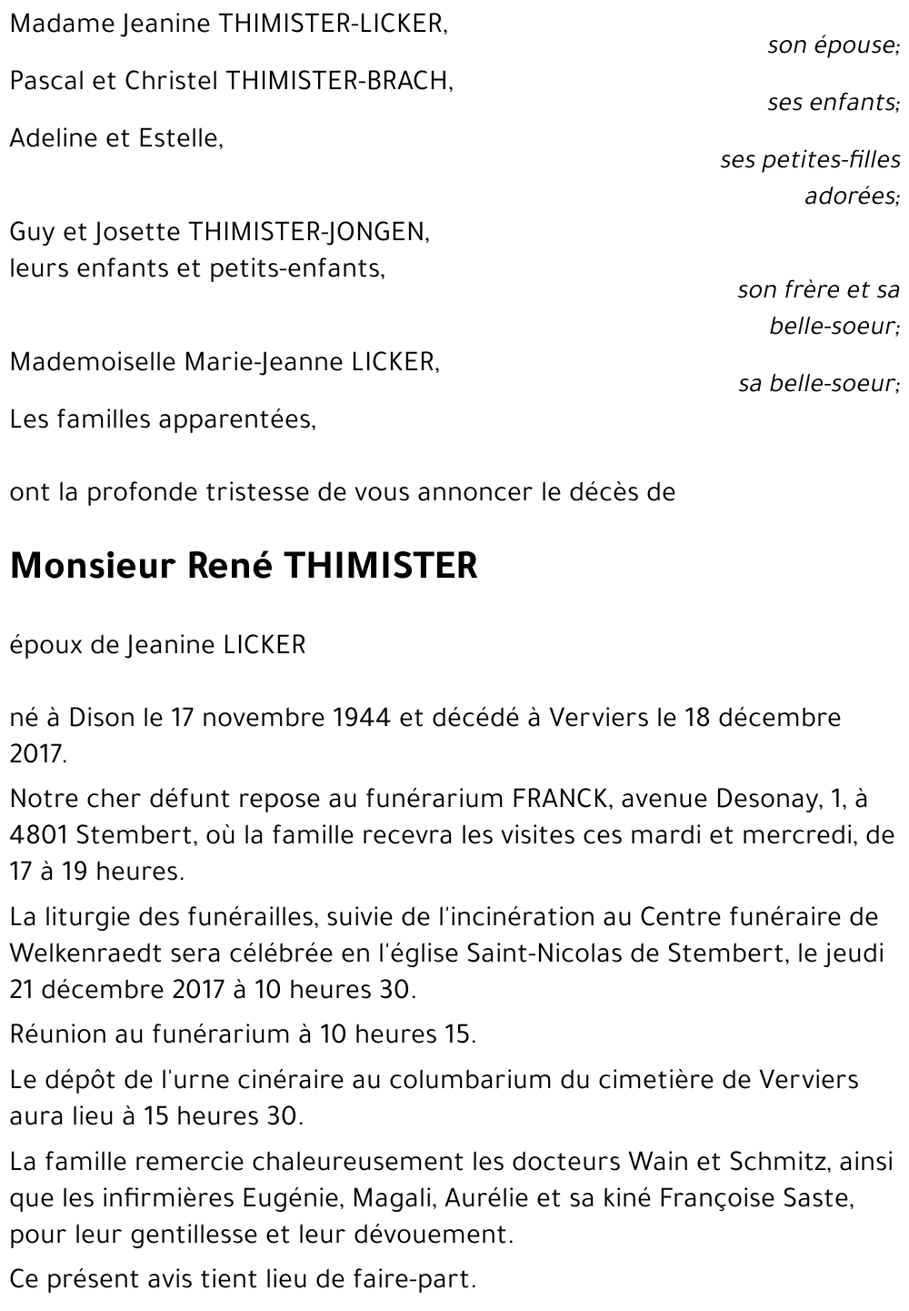 René THIMISTER