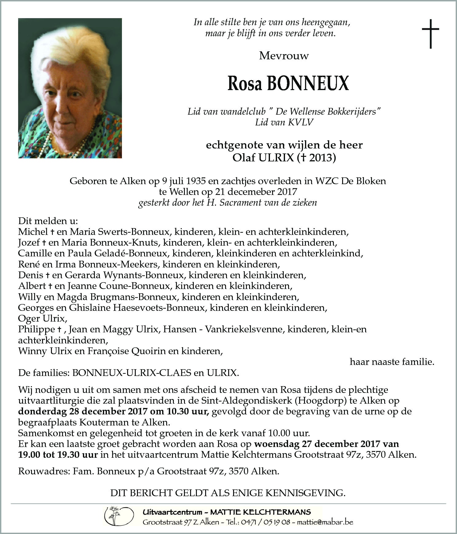 Rosa BONNEUX