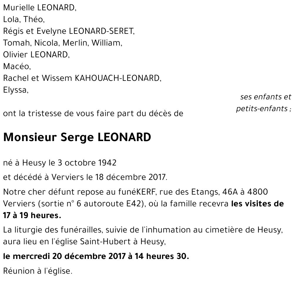 Serge LEONARD