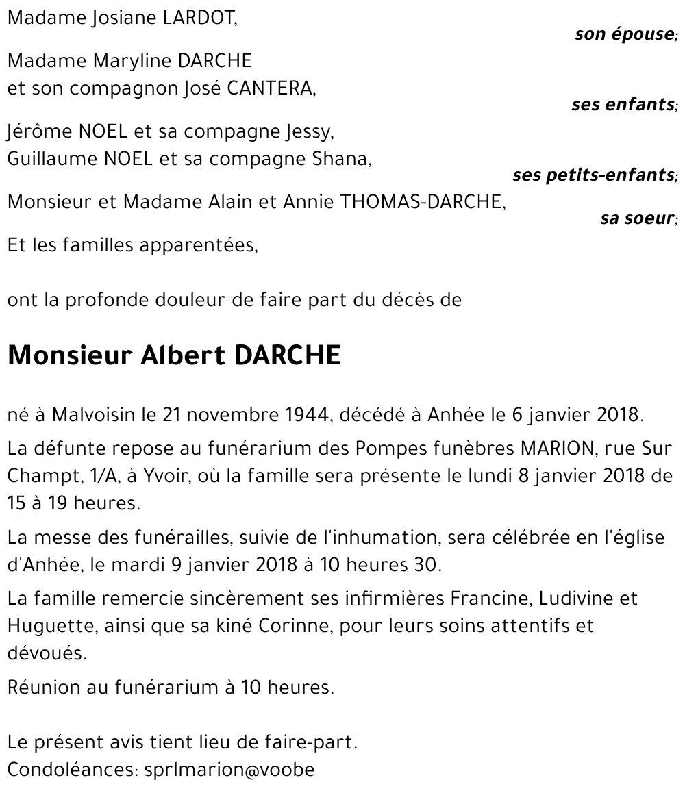 Albert DARCHE