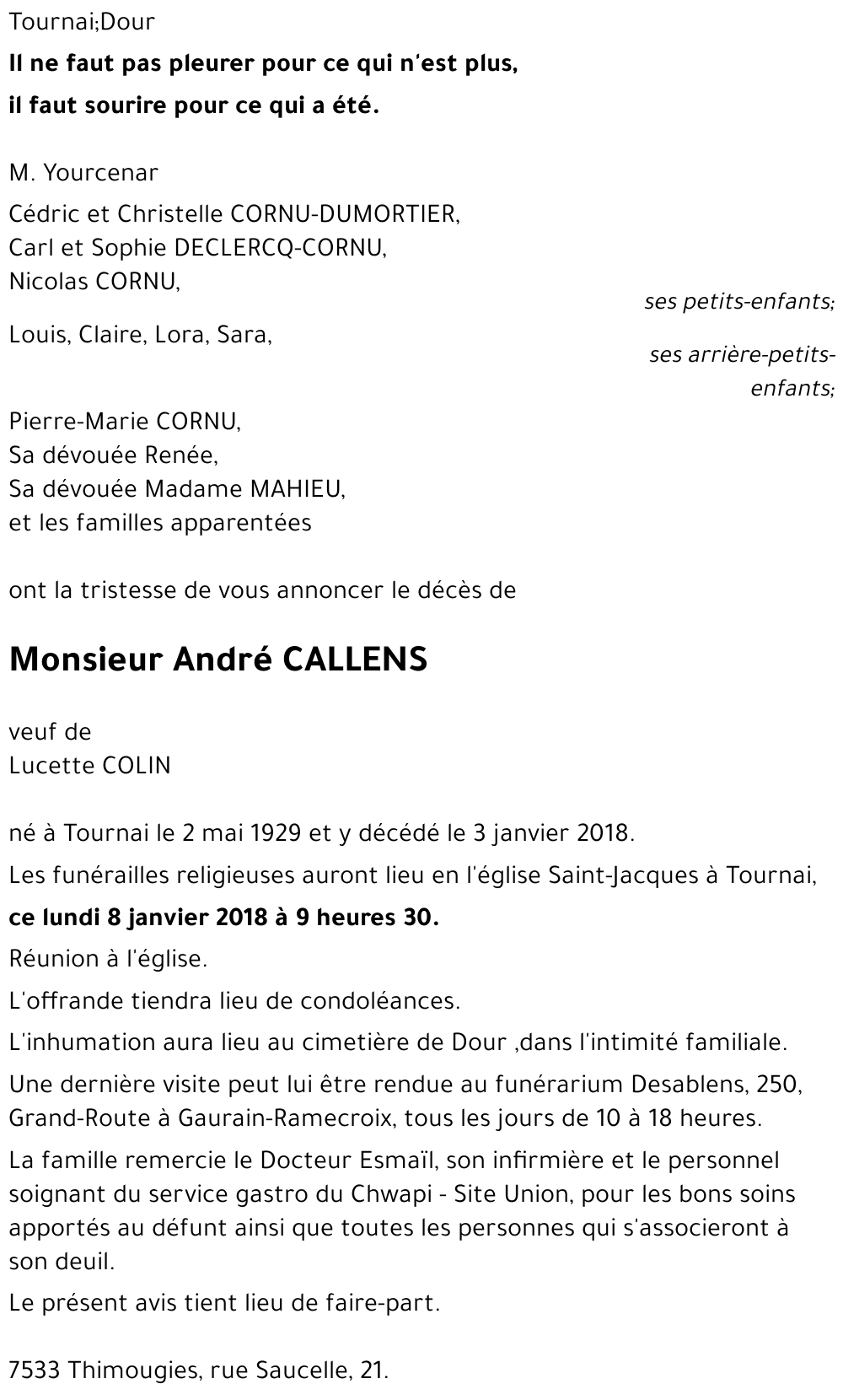 André CALLENS