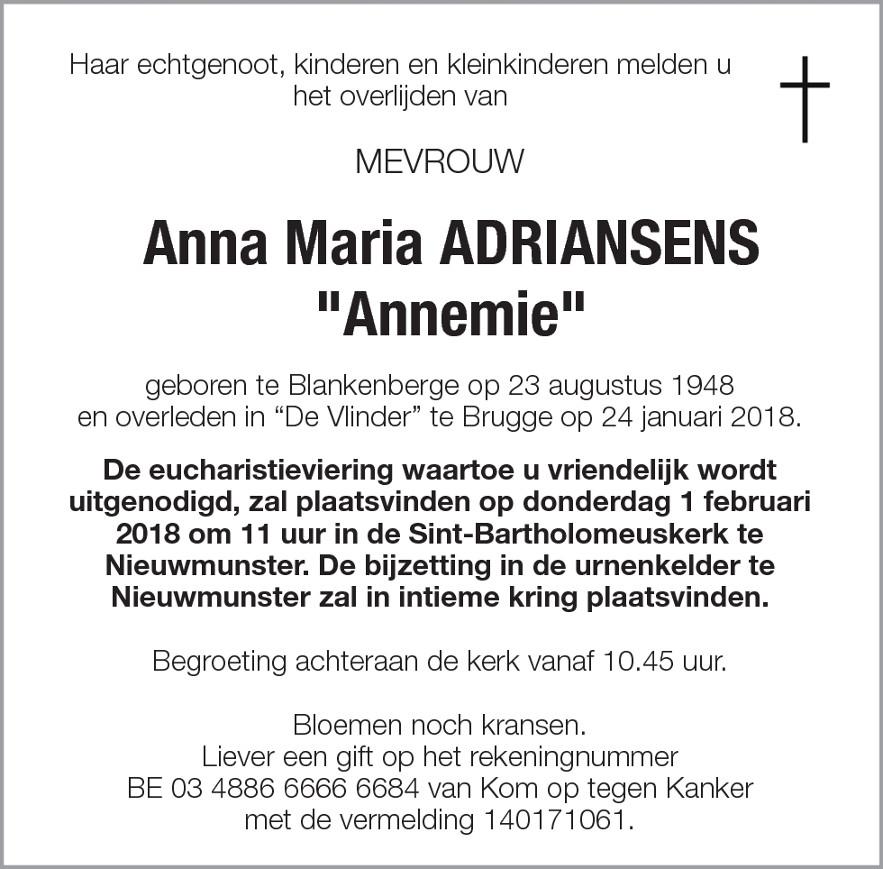 Anna Maria Adriansens
