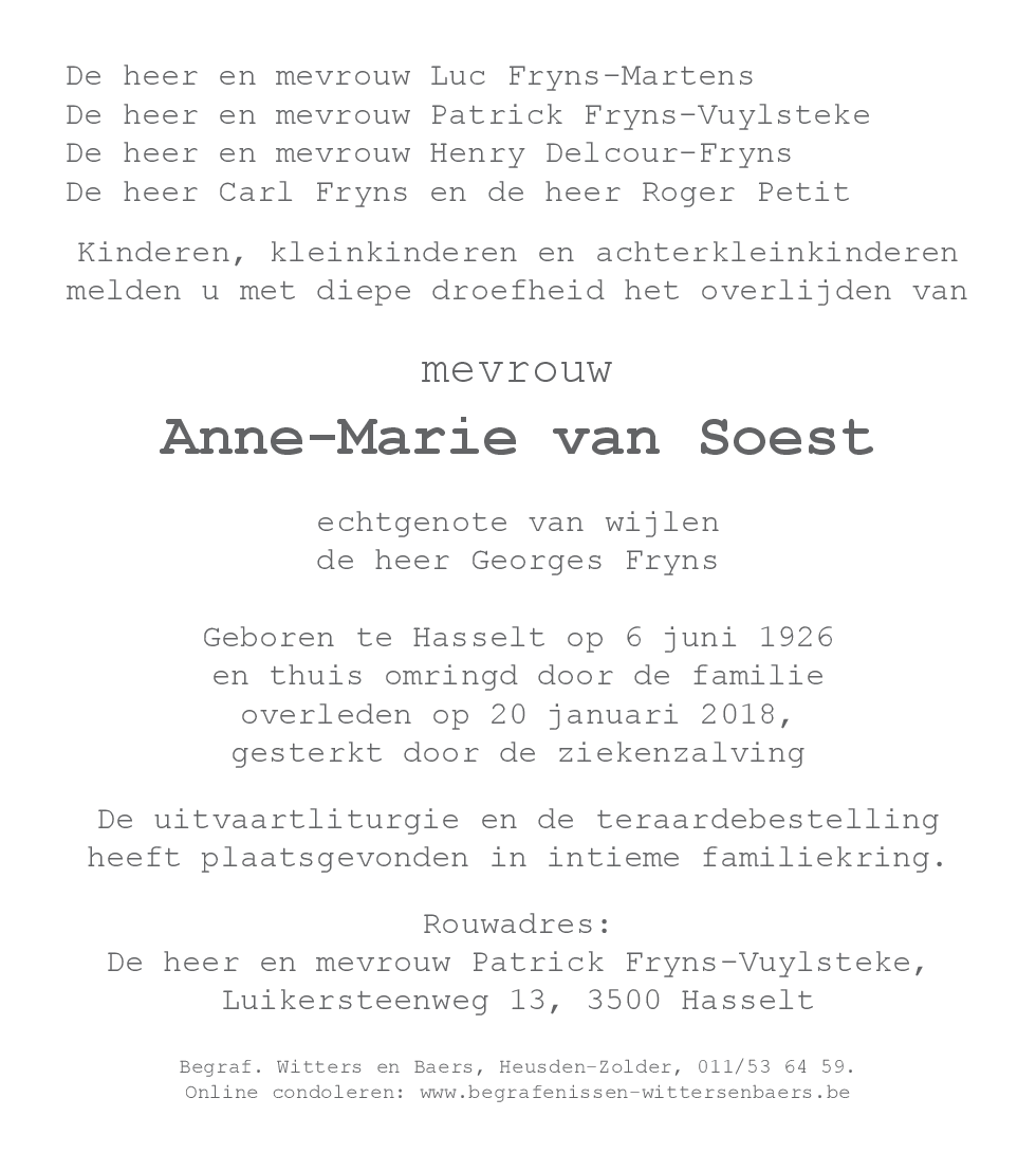 Anne-Marie van Soest