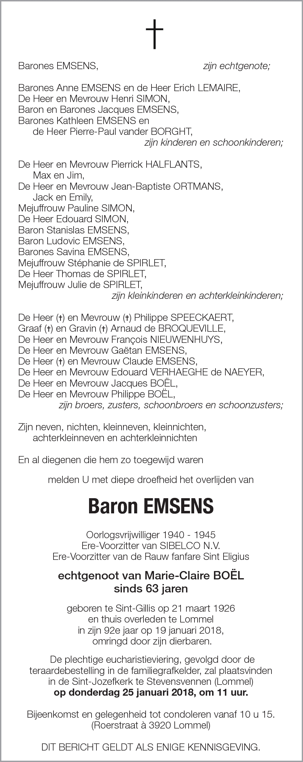 Baron Emsens