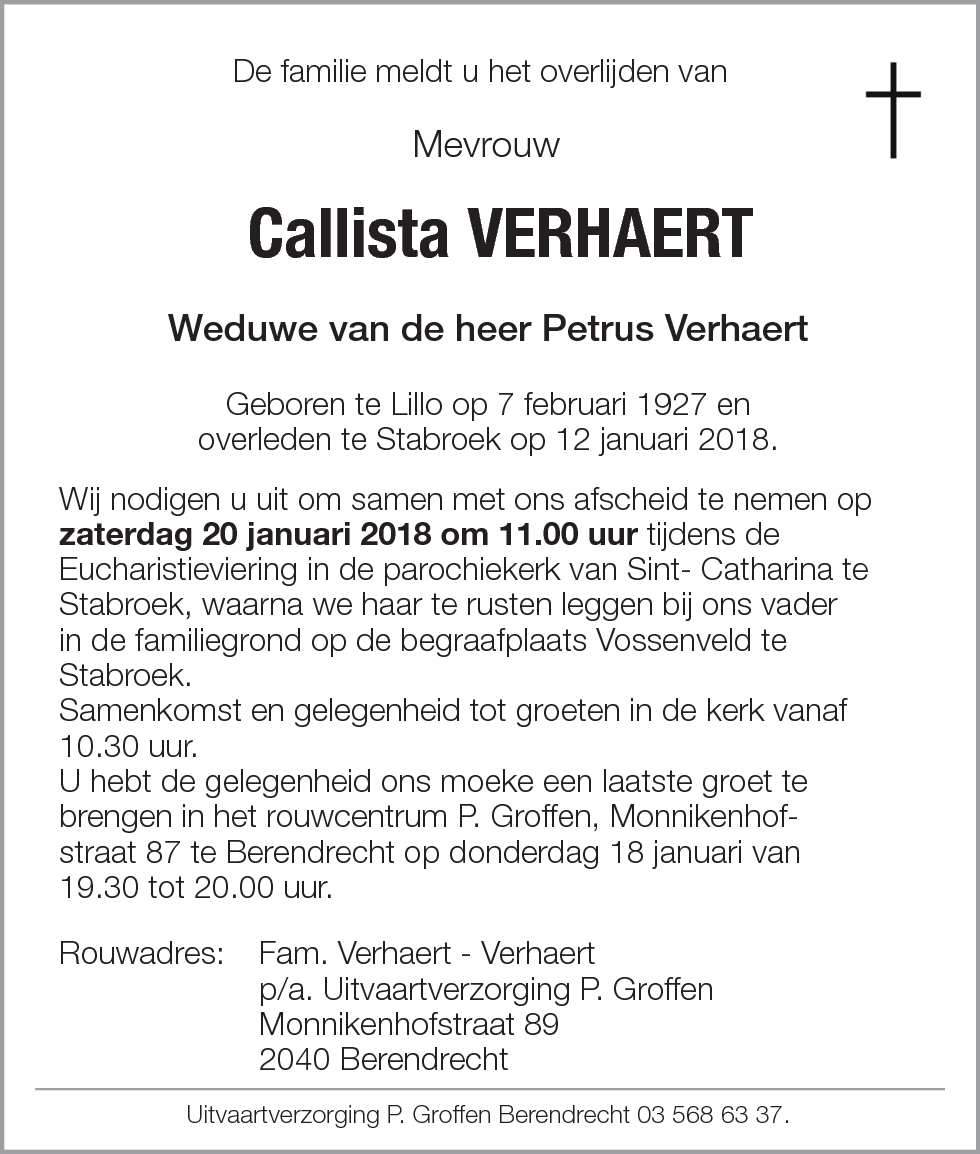 Callista Verhaert