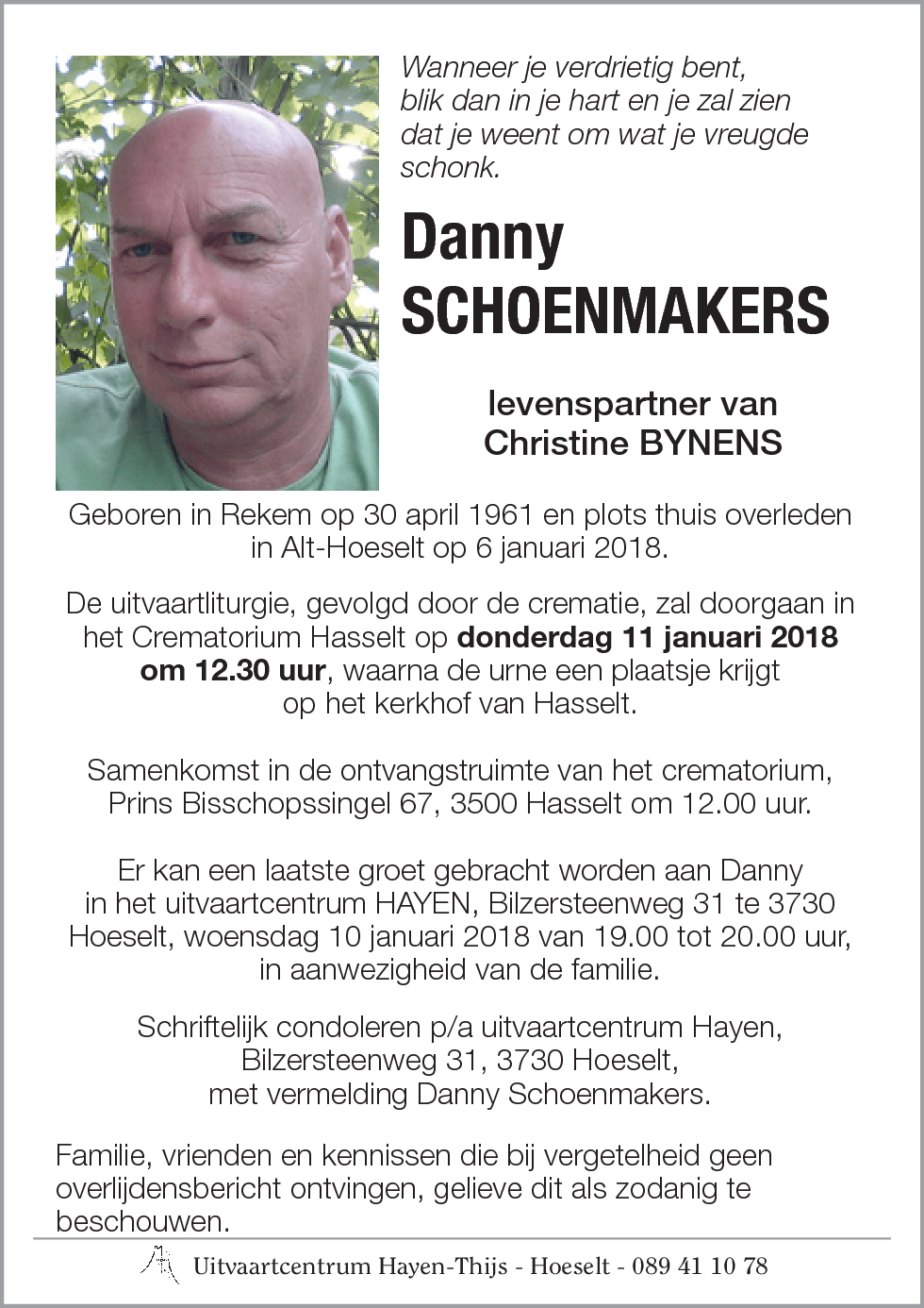 Danny SCHOENMAKERS