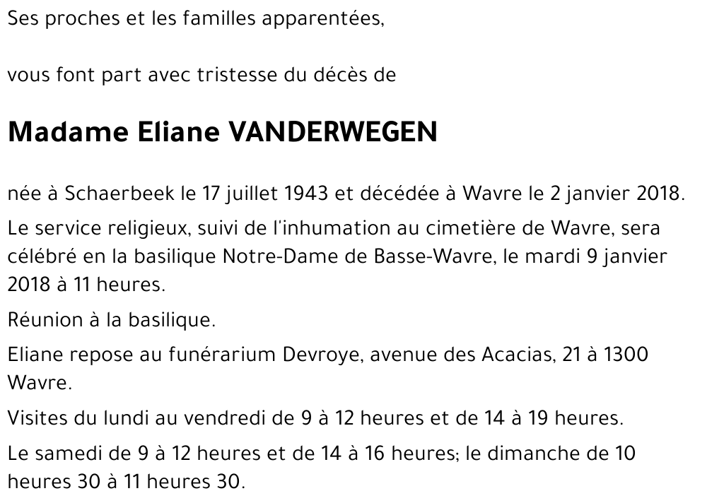 Eliane Vanderwegen