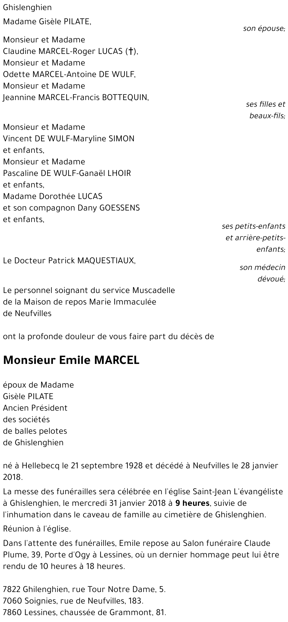 Emile MARCEL