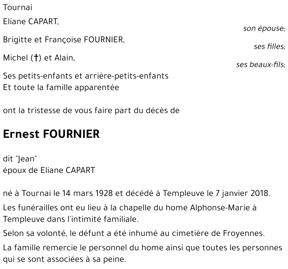 Ernest FOURNIER