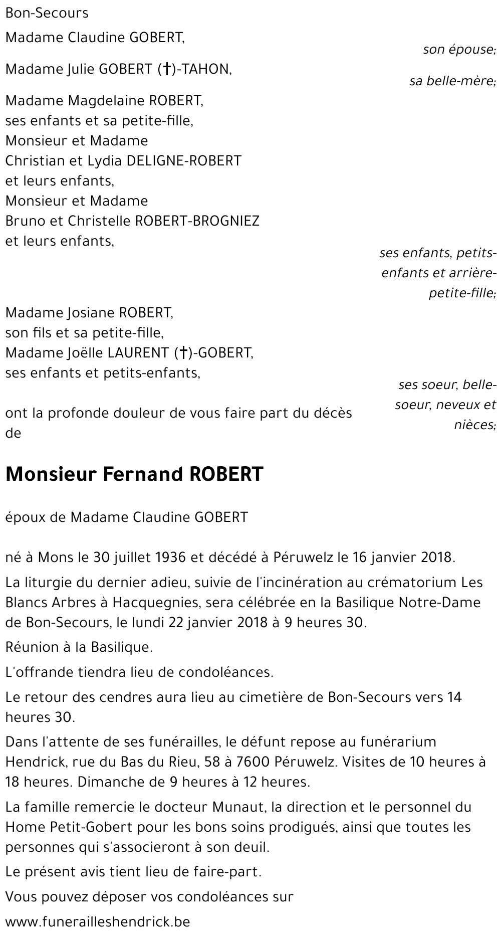 Fernand ROBERT