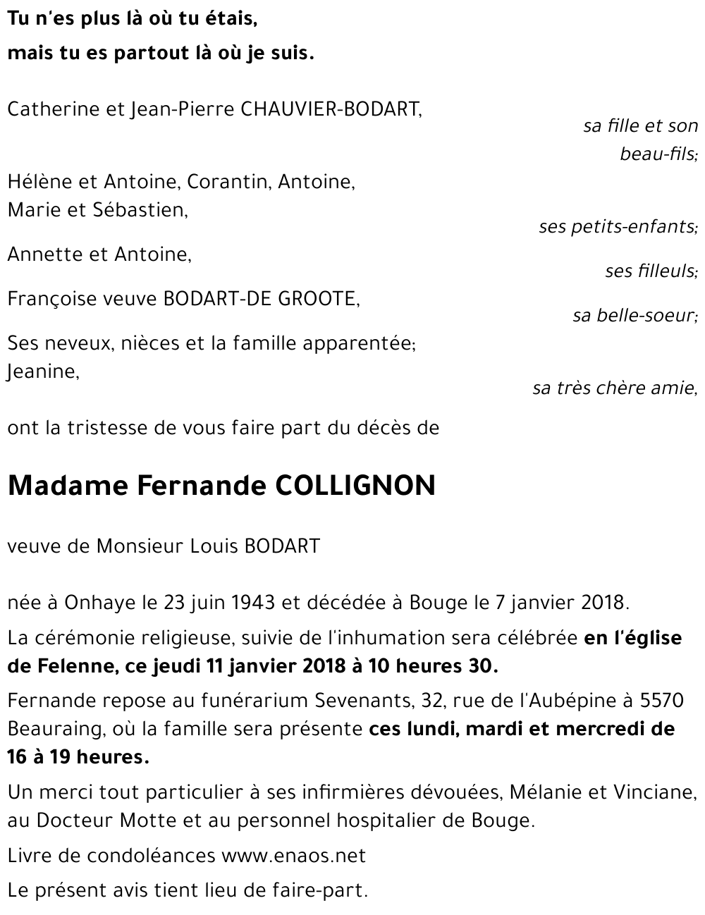 Fernande COLLIGNON