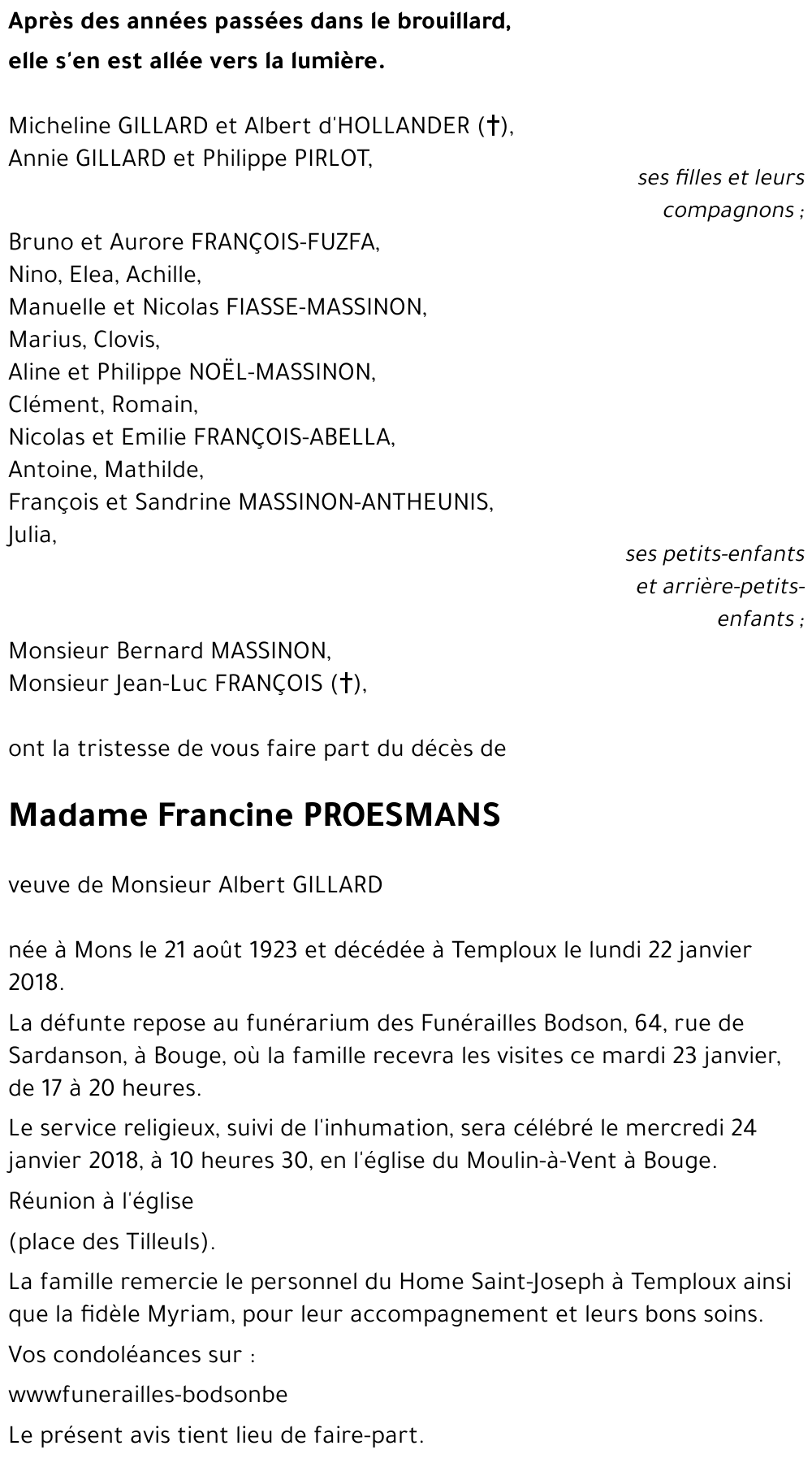 Francine PROESMANS