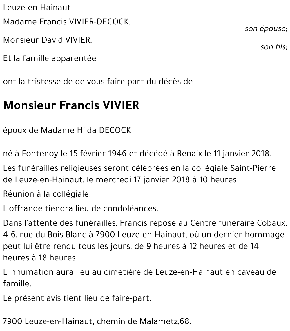 Francis Vivier