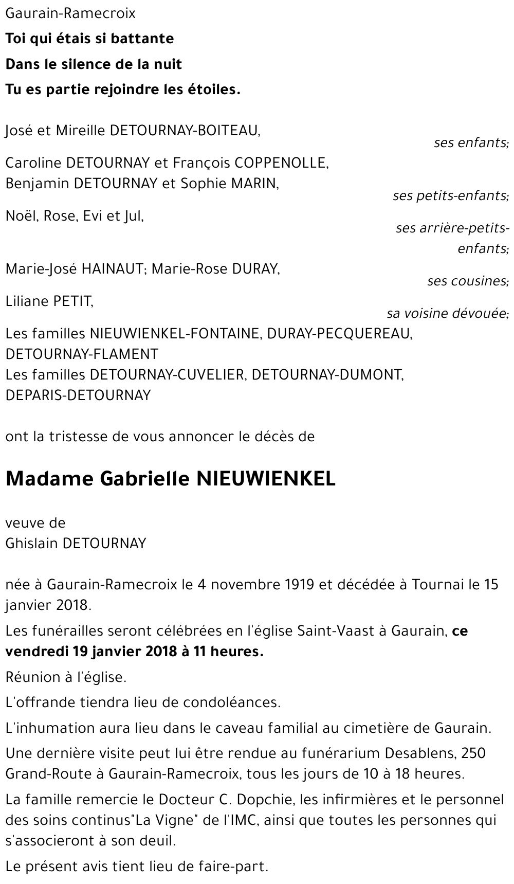 Gabrielle NIEUWIENKEL