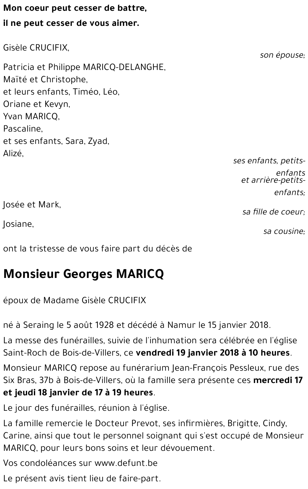 Georges MARICQ