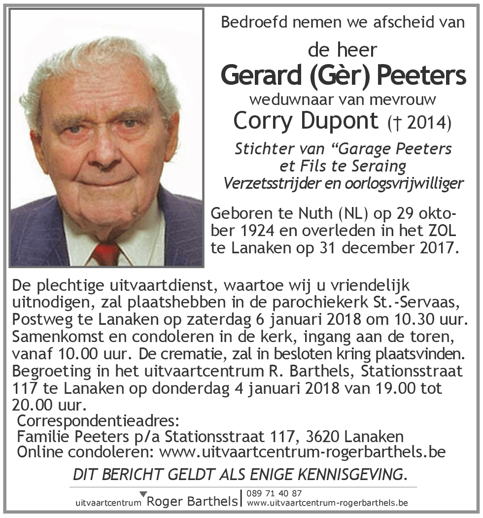 Gerard Peeters