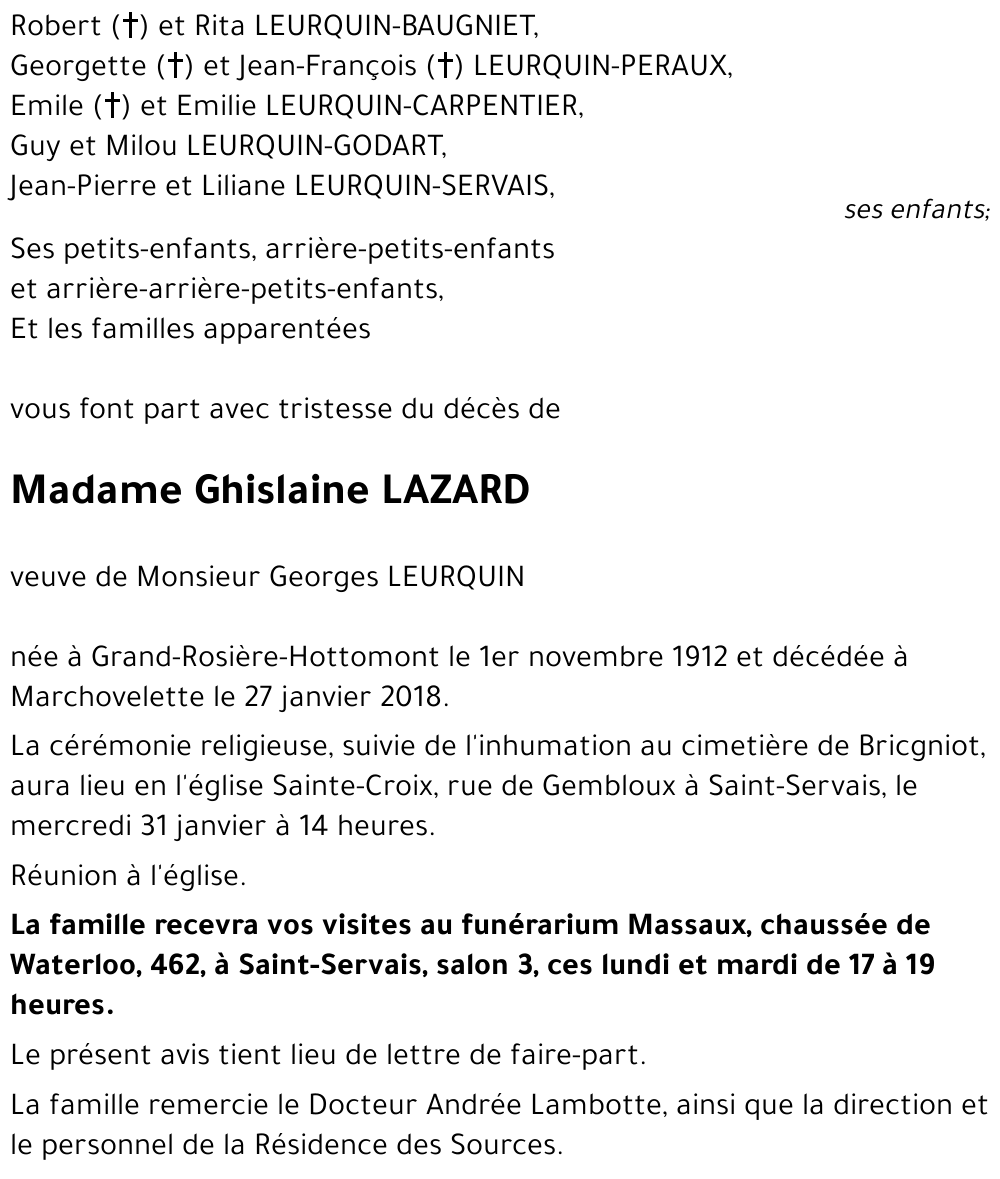Ghislaine LAZARD