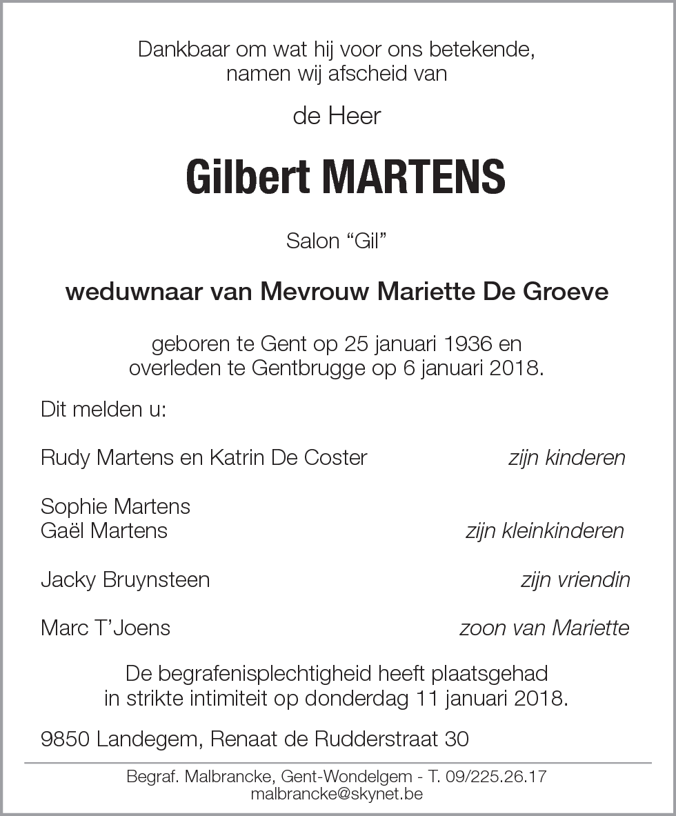 Gilbert Martens