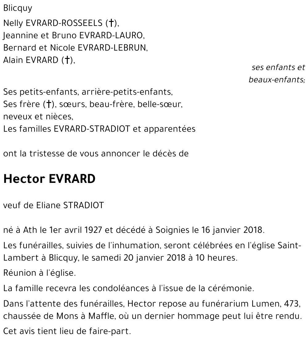 Hector EVRARD