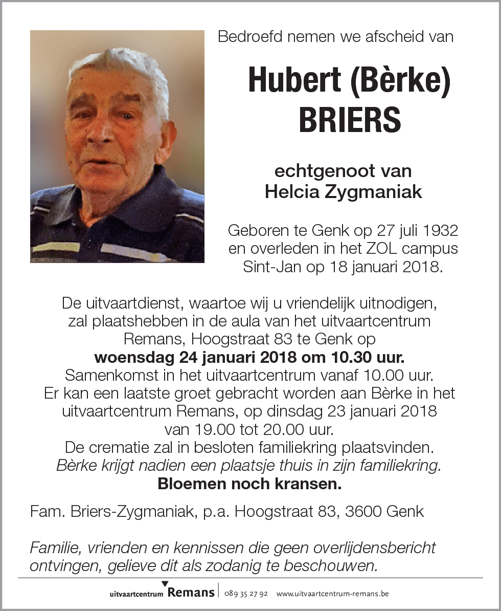Hubert (Bèrke) Briers