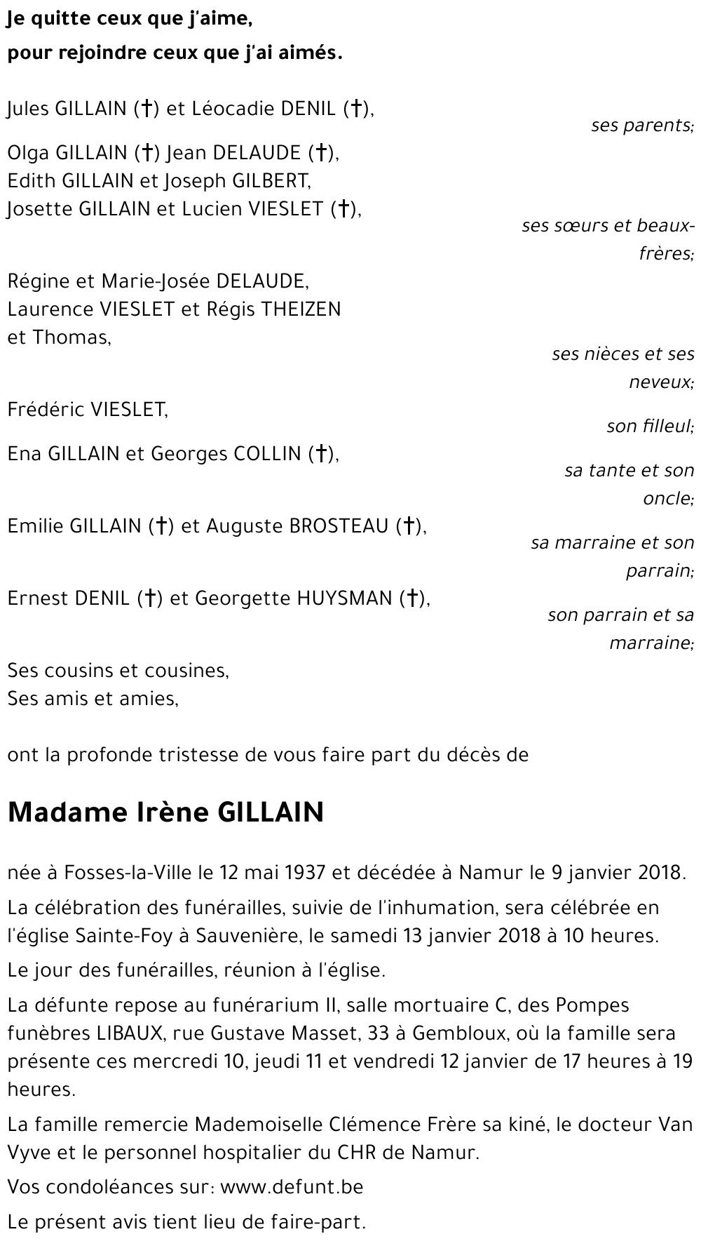 Irène GILLAIN