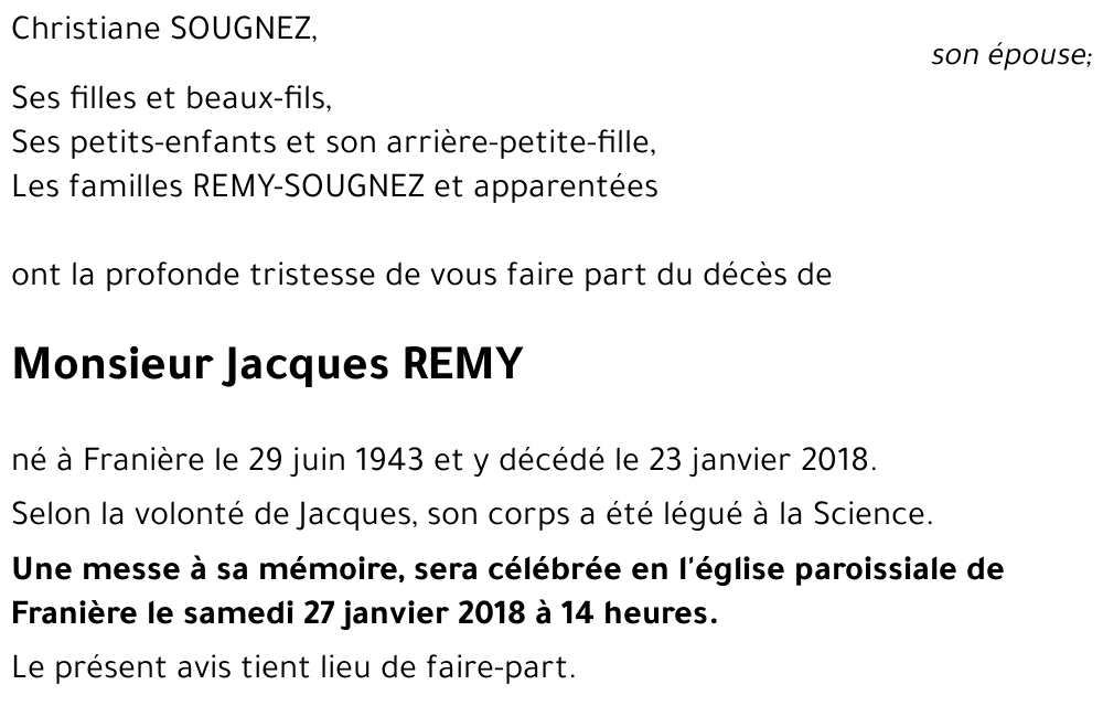 Jacques REMY