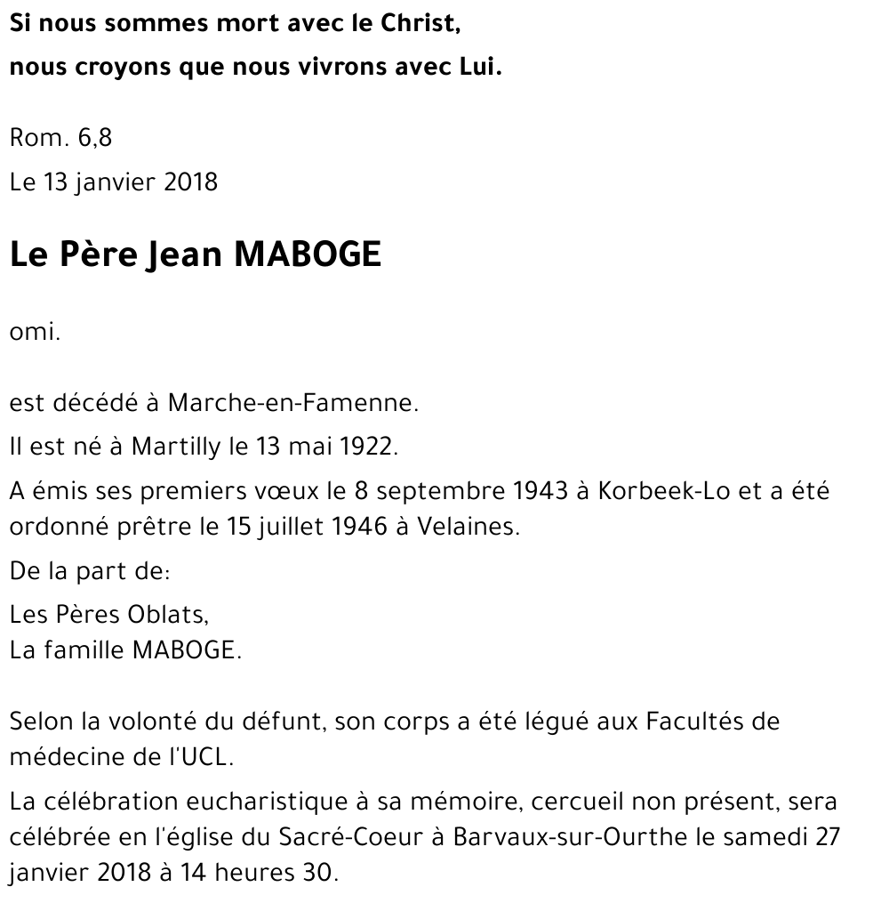 Jean MABOGE