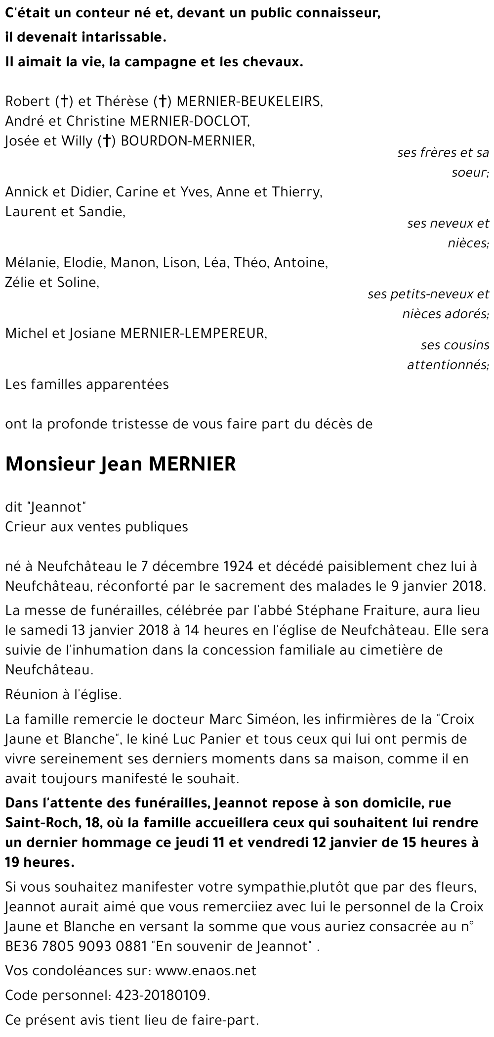 Jean MERNIER
