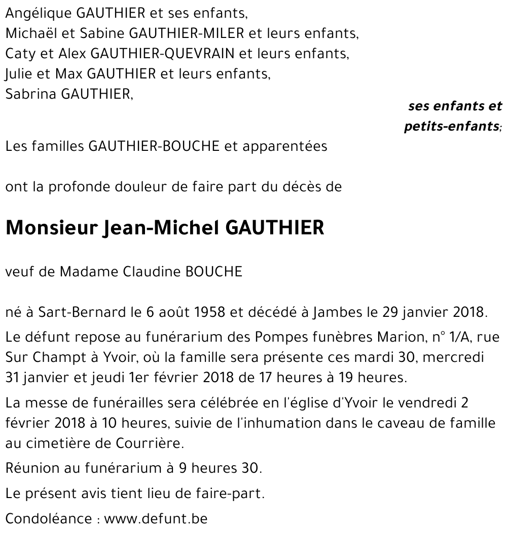 Jean-Michel GAUTHIER